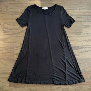 LOFT Petite Black Trapeze Swing Dress - Size XSP